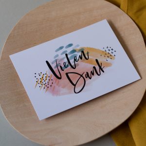 Vielen Dank - Postkarte, A6 - farbgold design | Shop